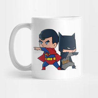 Сutie Bruce and Clark Mug